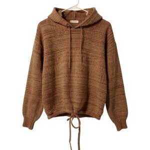 Hem & Thread Knit Hoodie